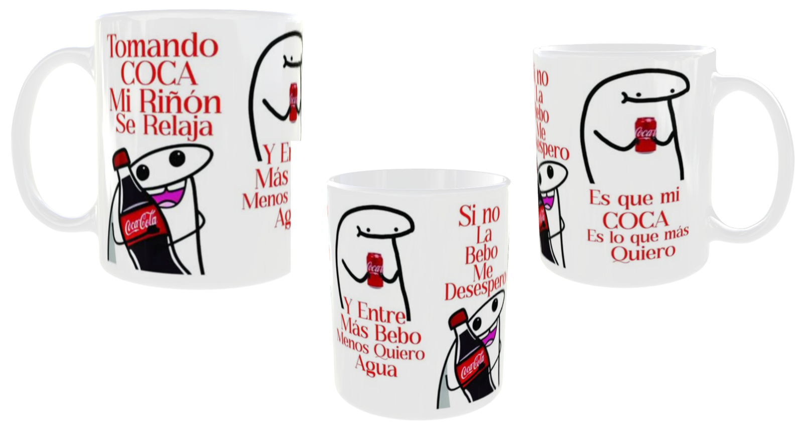 Taza tomando coca